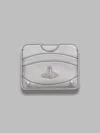 Vivienne Westwood Silver Half Moon Card Holder In Silver