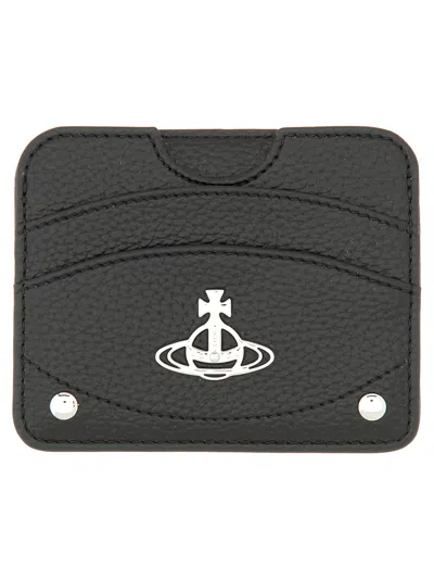Vivienne Westwood Black Half Moon Card Holder