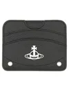 Vivienne Westwood Orb-plaque Card Holder In Black