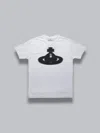 Vivienne Westwood Crew Neck Graphic Print Straight Hem In White