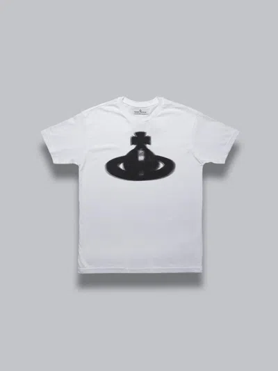 VIVIENNE WESTWOOD HALFTONE ORB CLASSIC T-SHIRT - WHITE