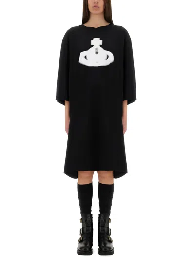 VIVIENNE WESTWOOD "HALFTONE ORB ISLA" T-SHIRT DRESS