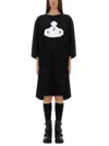 Vivienne Westwood Halftone Orb Isla T-shirt Dress In Black