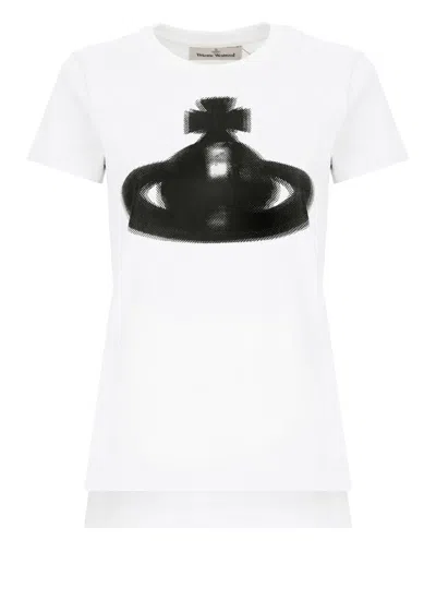 Vivienne Westwood Halftone Orb T-shirt In White