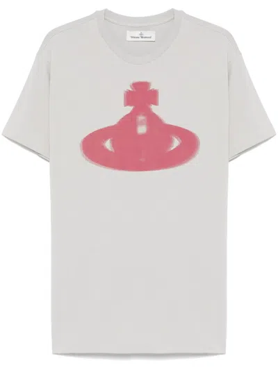 Vivienne Westwood Halftone Orb T-shirt In White
