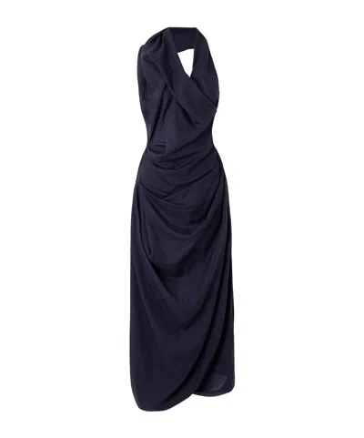 Vivienne Westwood Halter Galea Dress In Blue