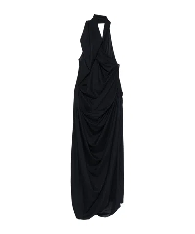 VIVIENNE WESTWOOD HALTER-NECK DRAPED DRESS