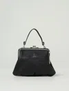 Vivienne Westwood Logo Plaque Chained Tote Bag In Black