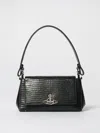 Vivienne Westwood Mens Black Hazel Medium Leather Top Handle Bag In Black