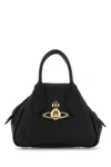 Vivienne Westwood Yasmine Mini Faux Leather Top Handle Bag In Black