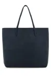 Vivienne Westwood Denim Blue Suede Studio Shopping Bag In Blue