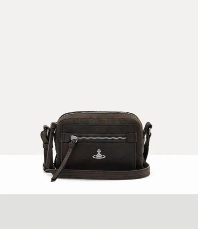 Vivienne Westwood Hannah Crossbody Leather Dark-brown