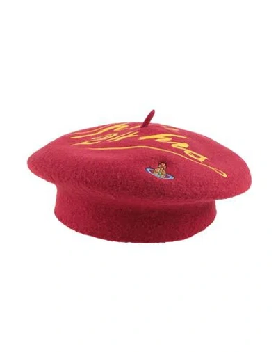 Vivienne Westwood Hat Brick Size S/m Wool In Red