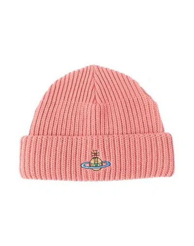 Vivienne Westwood Hat Pastel Pink Size Onesize Wool