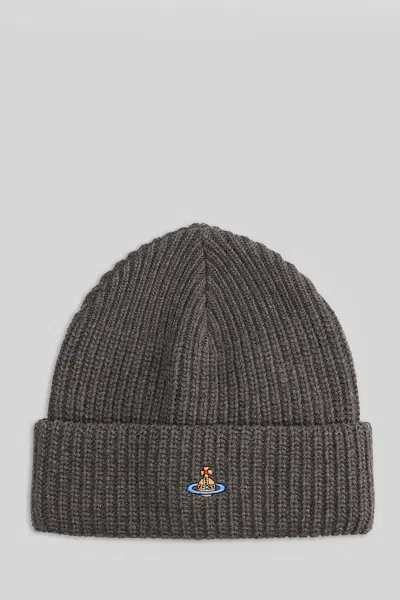 Vivienne Westwood Hats In Grey Wool In Gray