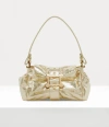 Vivienne Westwood Hazel Frame Shoulder Bag Metallic Crinkle Gold In Gold