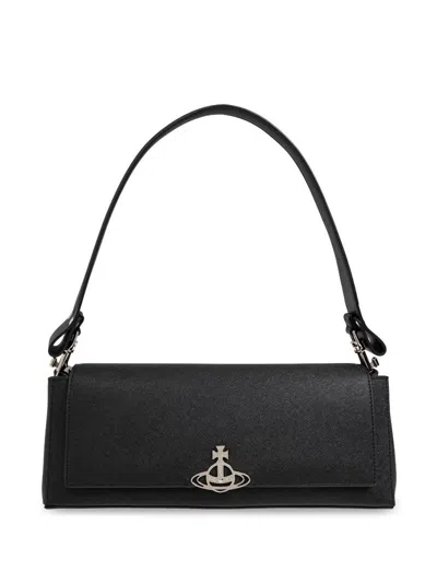Vivienne Westwood Hazel Large Shoulder Bag In Black