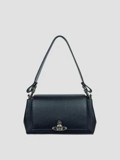 Vivienne Westwood Hazel Medium Handbag In Black