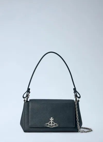 Vivienne Westwood Hazel Medium Handbag In Black