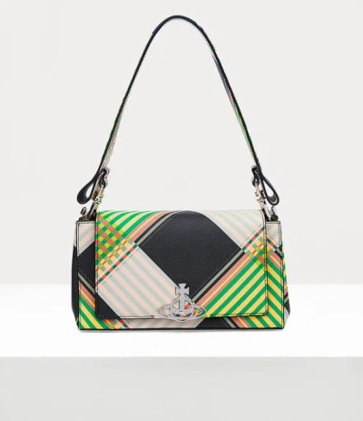 Vivienne Westwood Hazel Medium Handbag In Combat-tartan