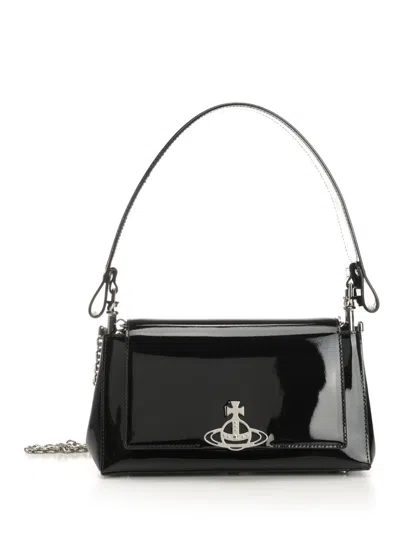 Vivienne Westwood Hazel Medium Handbag Shoulder Bags Black