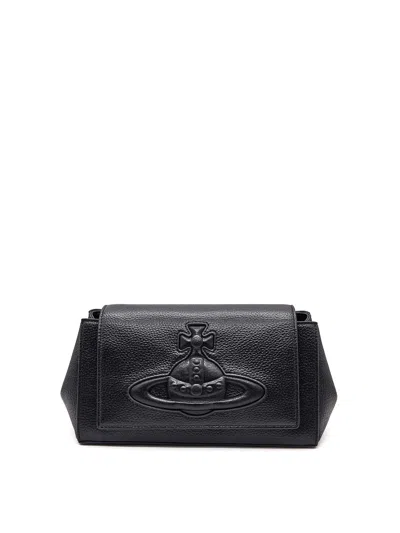 Vivienne Westwood Hazel Medium Handbags In Black