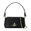 Vivienne Westwood Mens Black Hazel Medium Leather Top Handle Bag