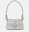 Vivienne Westwood Hazel Orb Small Faux Leather Shoulder Bag In Silver