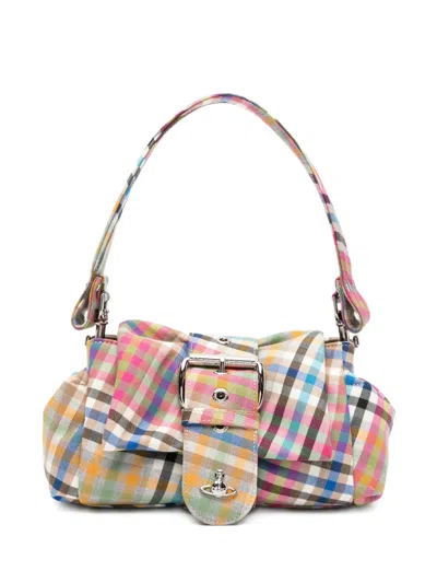 Vivienne Westwood Hazel Plaid-pattern Clutch Bag