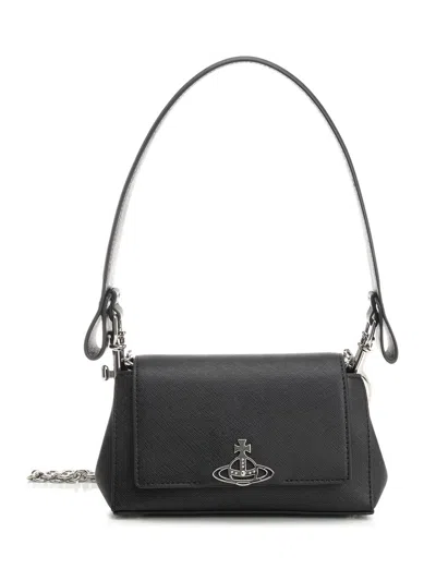 Vivienne Westwood Hazel S Shoulder Bag In Black