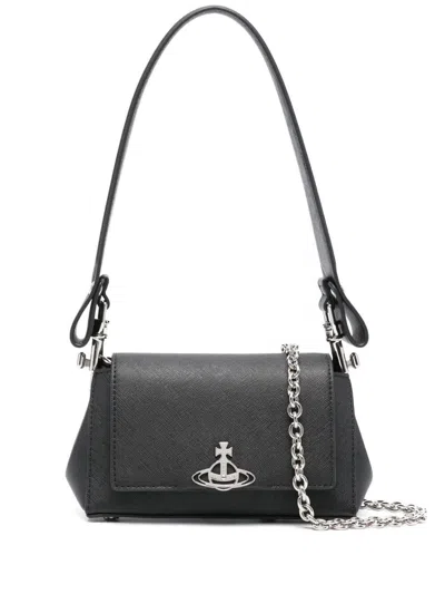 Vivienne Westwood Hazel Small Hand Bags In Black