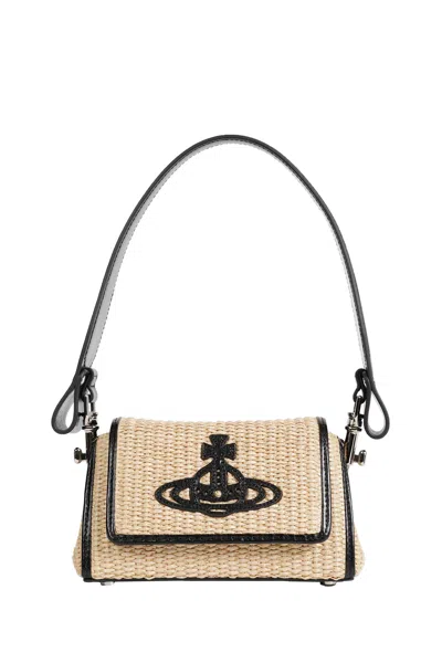 Vivienne Westwood Hazel Small Handbag In Sand