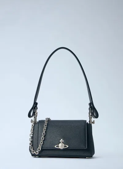 Vivienne Westwood Hazel Small Shoulder Bag In Black