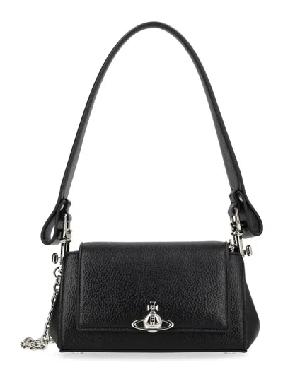 Vivienne Westwood Hazel Small Shoulder Bag In Black