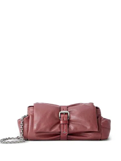 Vivienne Westwood Hazel Treasure Buckle-detail Clutch Bag In Blue