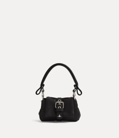 Vivienne Westwood Hazel Treasure Charm Handbag Supple Leather Black