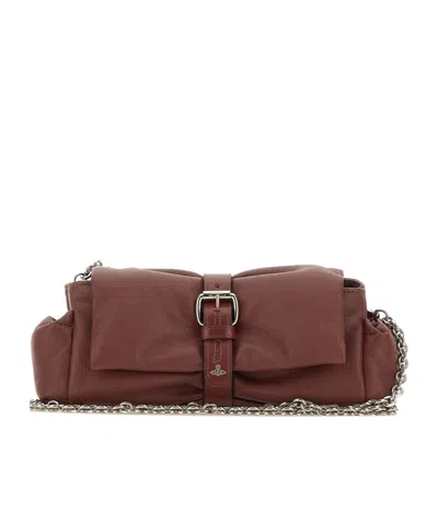 Vivienne Westwood Hazel Treasure Clutch In Red