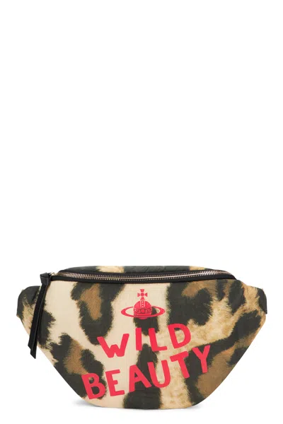 Vivienne Westwood Hazel Treasure Handbag In Leopard In Animal Print