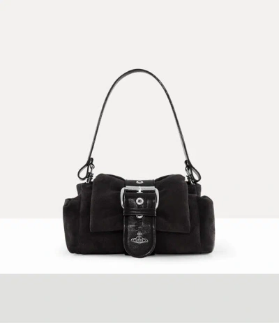 Vivienne Westwood Hazel Treasure Handbag Leather Black