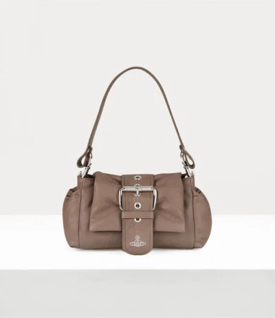 Vivienne Westwood Hazel Treasure Handbag Supple Leather Grey In Gray