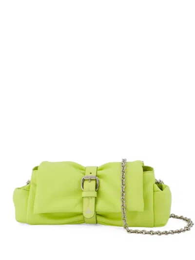 Vivienne Westwood Hazel Treasure Leather Clutch Bag In Green