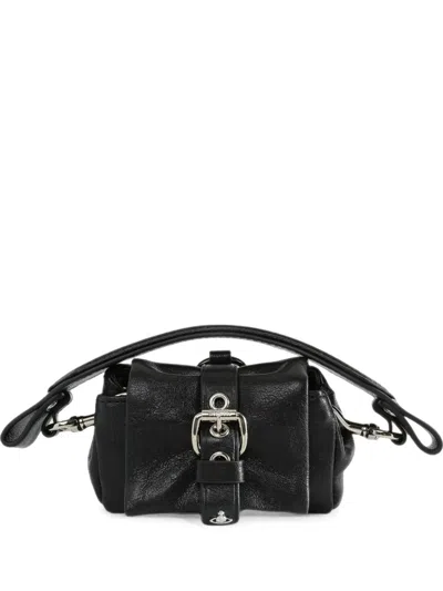 Vivienne Westwood Hazel Treasure Leather Mini Bag In Purple