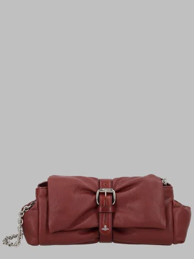 Vivienne Westwood Hazel Treasure Mini Clutch With Belt In Bordeaux