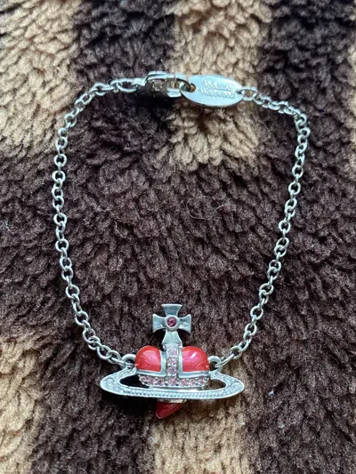 Pre-owned Vivienne Westwood Heart Bracelet In Silver