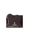 Vivienne Westwood Heart Card Bag In Black