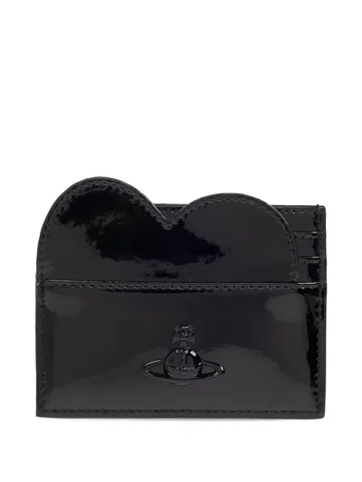 Vivienne Westwood Heart Card Holder In Black