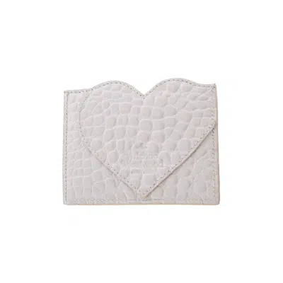 Pre-owned Vivienne Westwood Heart Card Holder 'pearl White' | Women's Size Onesize