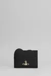Vivienne Westwood Heart Card Holder Wallet In Black