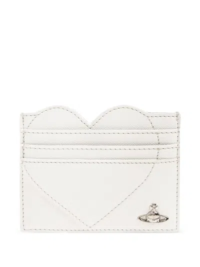 Vivienne Westwood Heart Card Holder In White