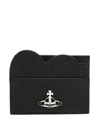 Vivienne Westwood Heart Cardholder Accessories In Black